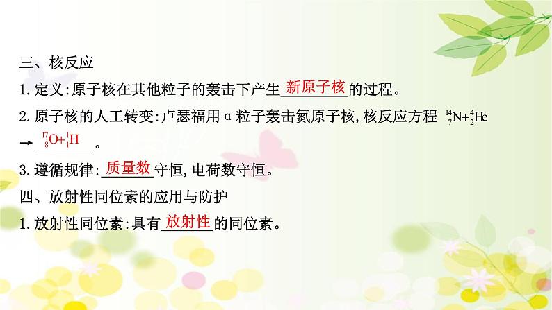 2020-2021学年高中物理新人教版选择性必修第三册 5.2  放射性元素的衰变 课件（91张）07