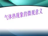 2020-2021学年高中物理新人教版 选择性必修第三册 第一章 3 分子运动速率分布规律 课件 (1)