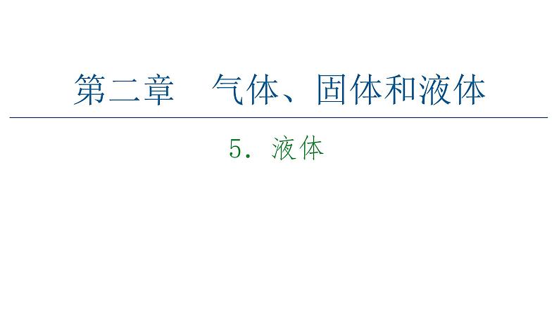 2020-2021学年高中物理新人教版 选择性必修第三册 2.5液体 课件（53张）第1页