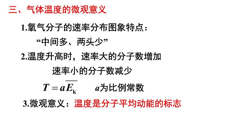 2020-2021学年高中物理新人教版 选择性必修第三册 第一章 3 分子运动速率分布规律 课件第6页