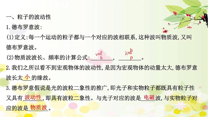 2020-2021学年高中物理新人教版 选择性必修第三册 4.5 粒子的波动性和量子力学的建立 课件（46张）第3页