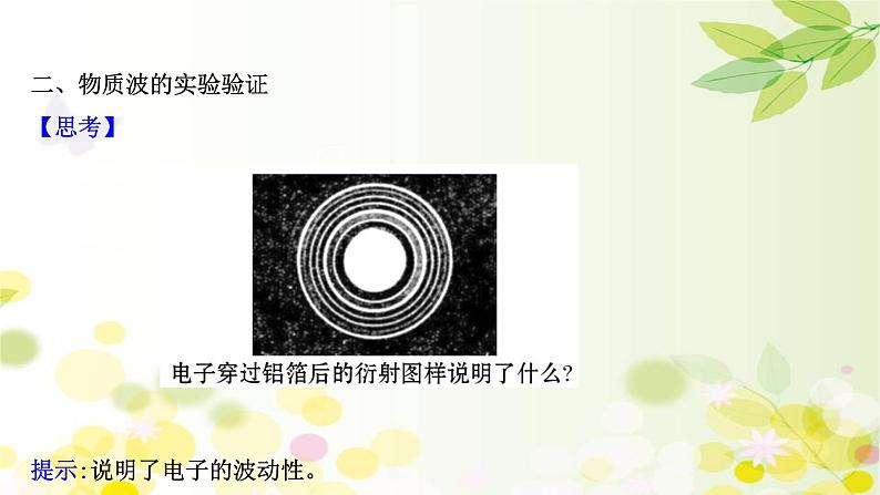 2020-2021学年高中物理新人教版 选择性必修第三册 4.5 粒子的波动性和量子力学的建立 课件（46张）第4页