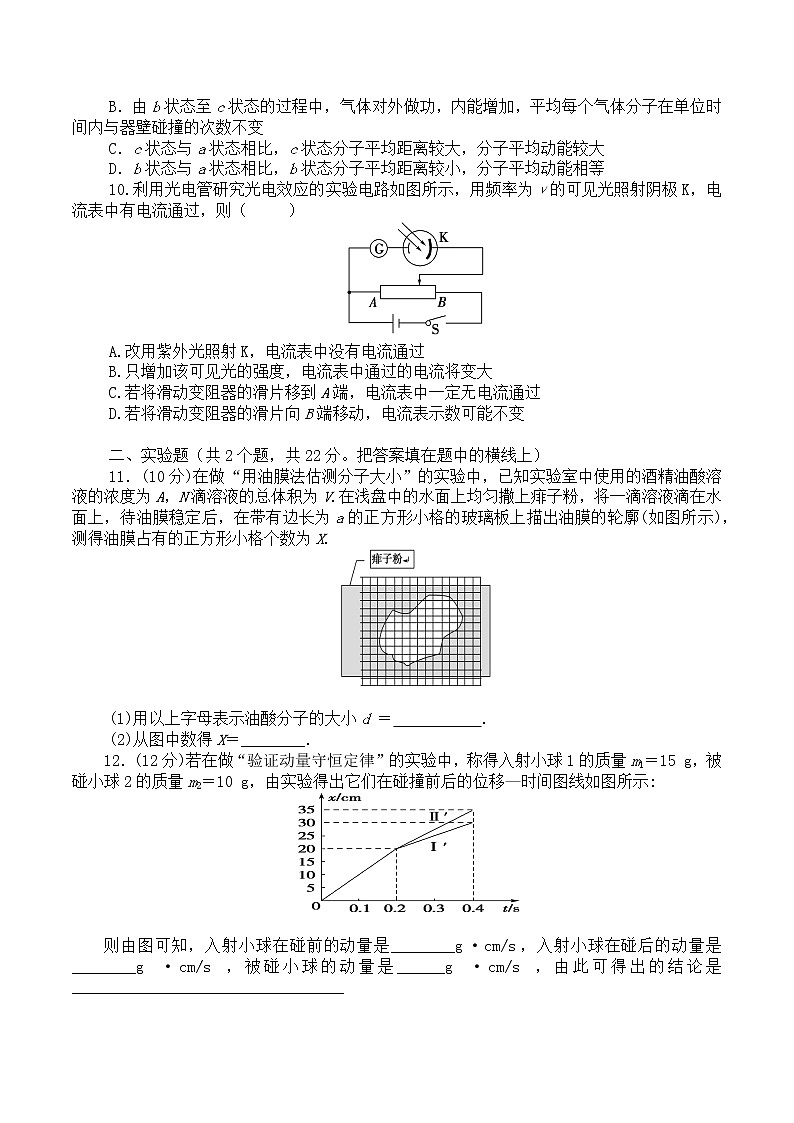 2020-2021学年甘肃省临夏县中学高二下学期期末考试物理试题 A卷 Word版03