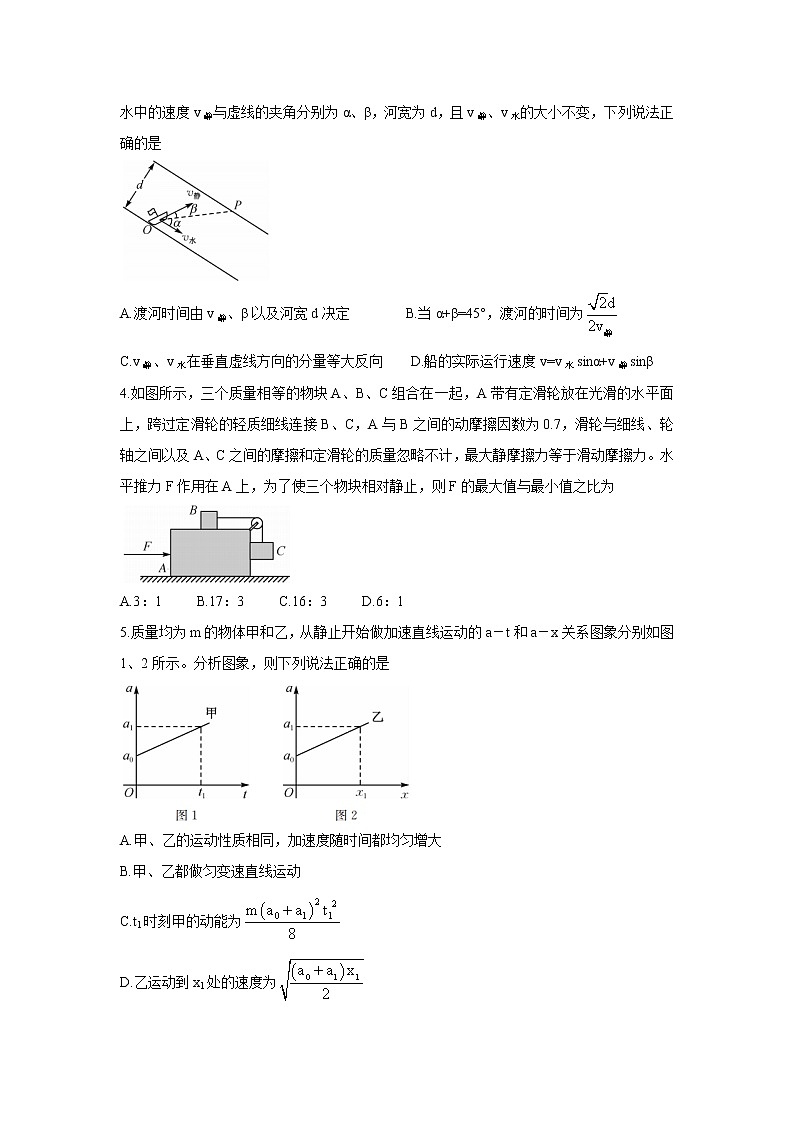 山西省运城市2022届高三上学期10月质量检测 物理卷+答案第2页