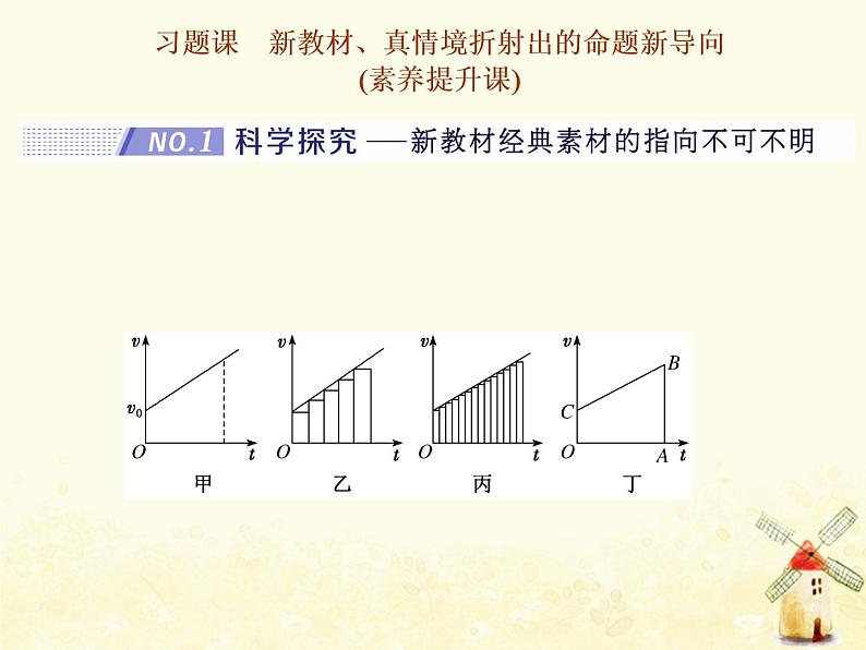 高考物理一轮复习第一章运动的描述匀变速直线运动习题课新教材真情境折射出的命题新导向课件新人教版01