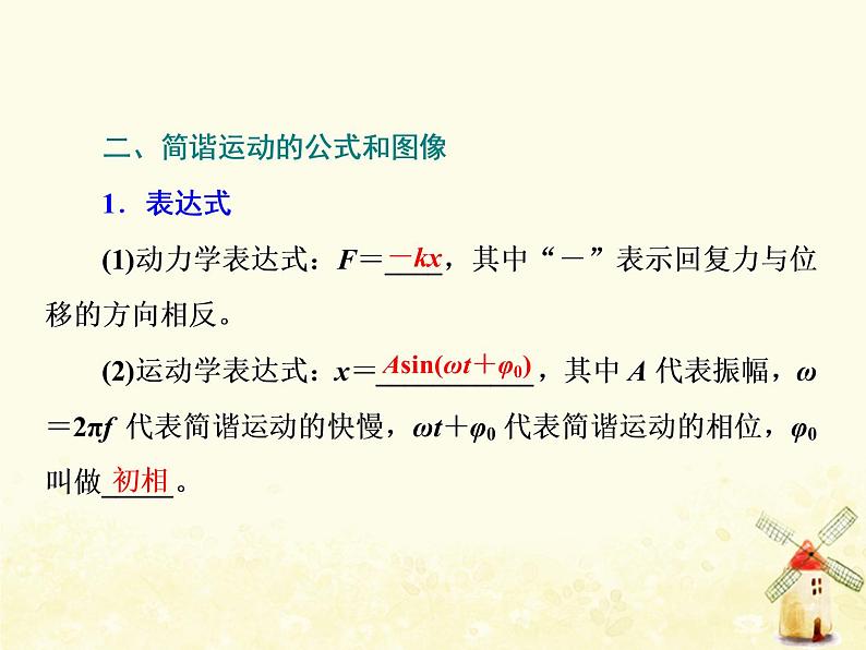 高考物理一轮复习第十四章振动和波光第1课时机械振动机械波课件新人教版07