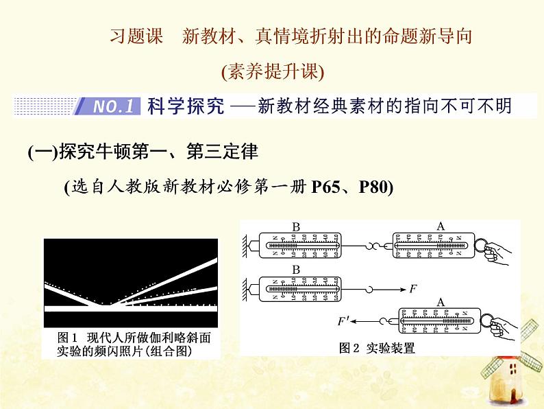 高考物理一轮复习第三章牛顿运动定律习题课新教材真情境折射出的命题新导向课件新人教版第1页