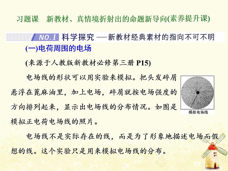 高考物理一轮复习第七章静电场习题课新教材真情境折射出的命题新导向课件新人教版第1页