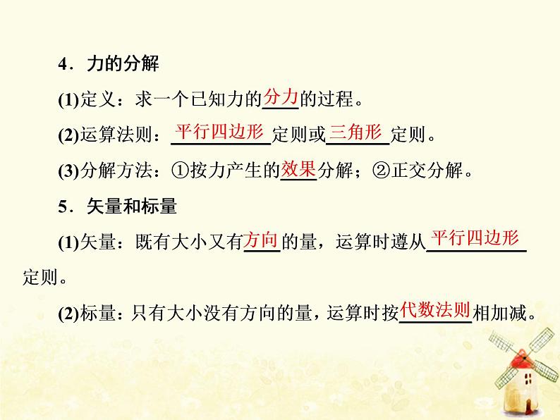 高考物理一轮复习第二章相互作用第3课时力的合成与分解课件新人教版第4页