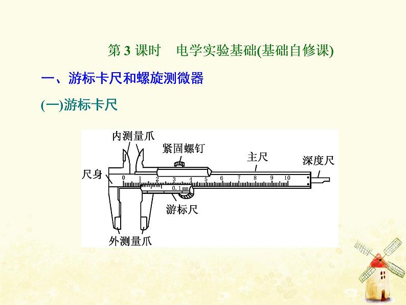 高考物理一轮复习第八章恒定电流第3课时电学实验基次件新人教版课件PPT01