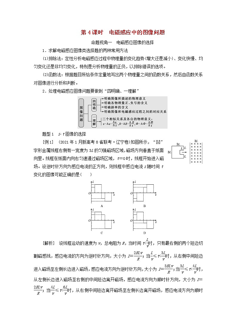高考物理一轮复习第十章电磁感应第4课时电磁感应中的图像问题学案新人教版第1页