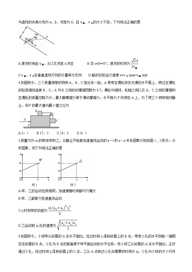2022届山西省运城市高三上学期10月质量检测物理含答案第2页