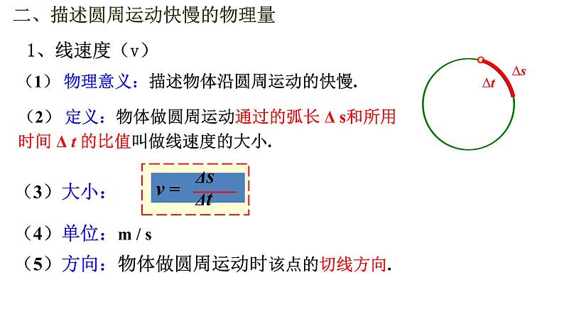 人教新版高中物理必修第二册6.1圆周运动 课件18张PPT课件第4页