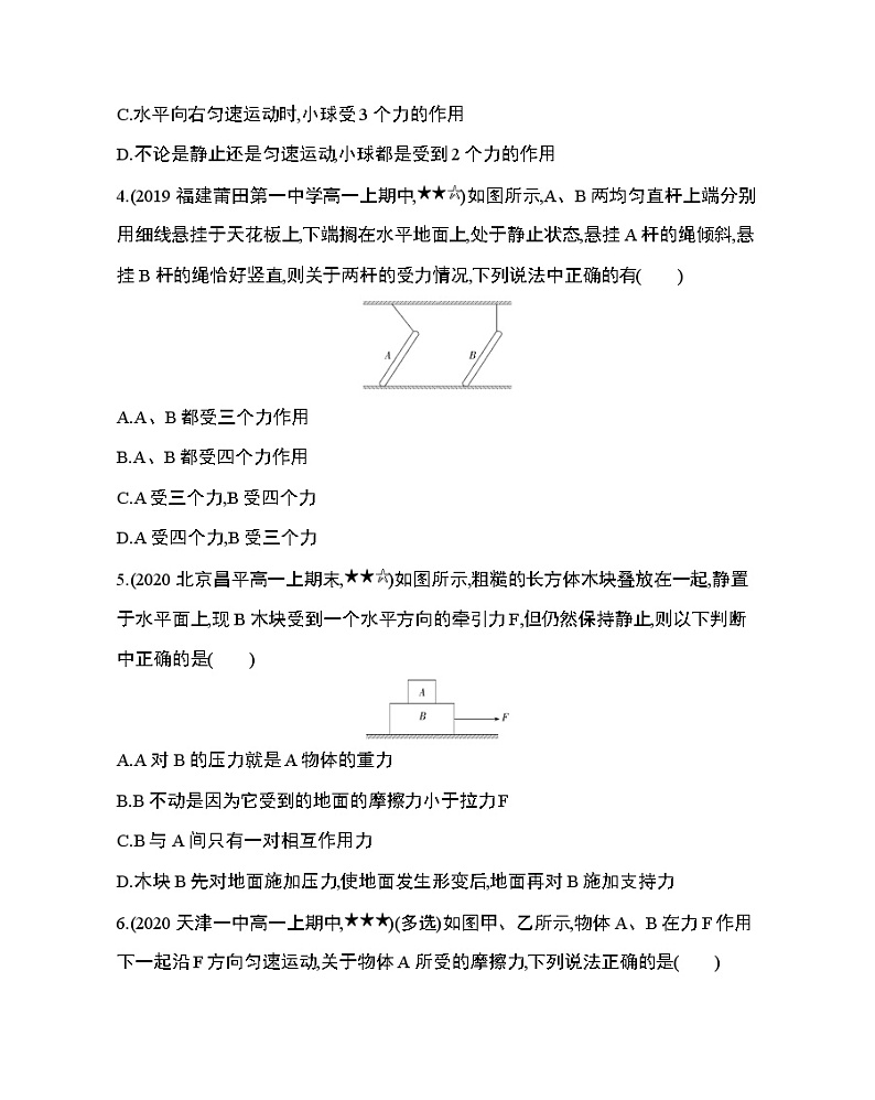 专题强化练5　受力分析02