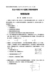 四川省乐山市十校2021-2022学年高二上学期期中考试物理试题含答案