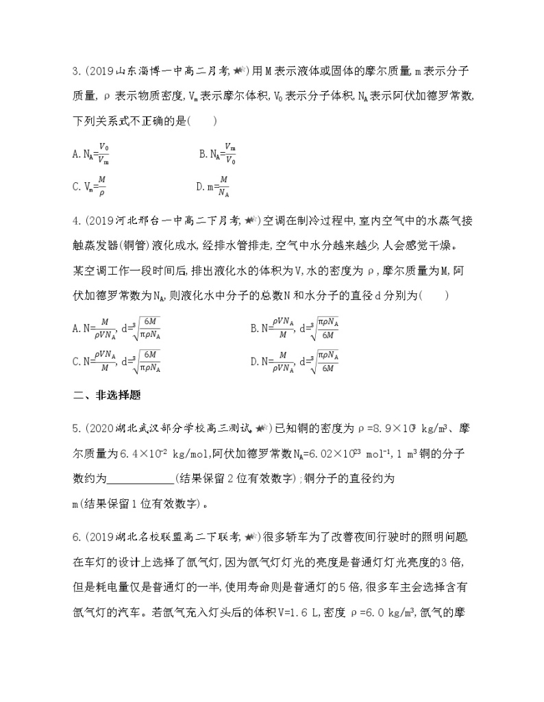 专题强化练1　阿伏加德罗常数的应用（可编辑word）02