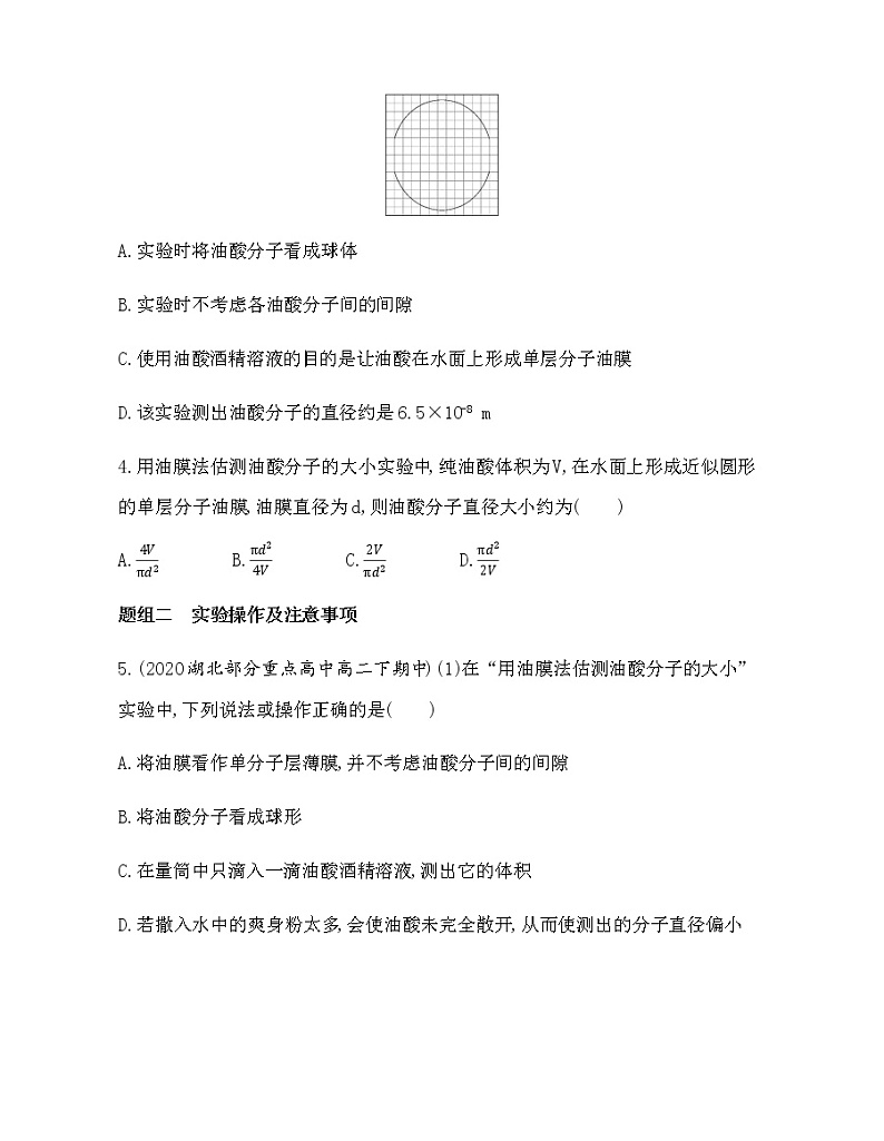 2　实验_用油膜法估测油酸分子的大小（可编辑PPT）第2页