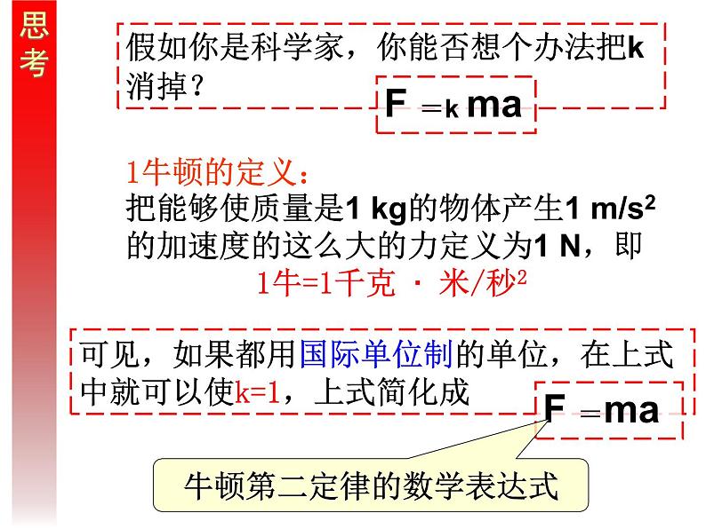 物理必修1人教版4.3牛顿第二定律（共25张ppt）第6页