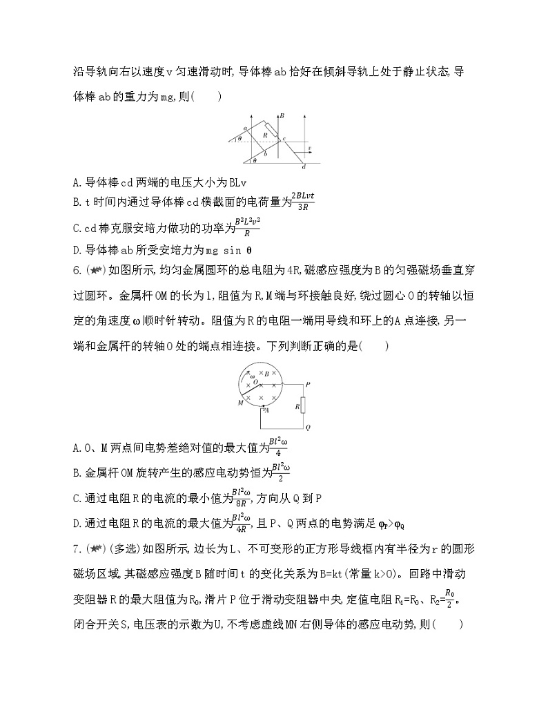 专题强化练4　电磁感应中的电路问题03