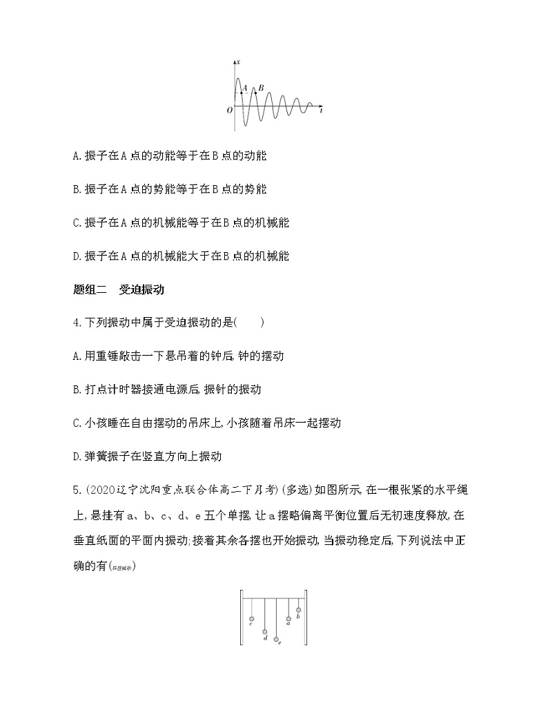 6　受迫振动　共振（可编辑word）练习题02