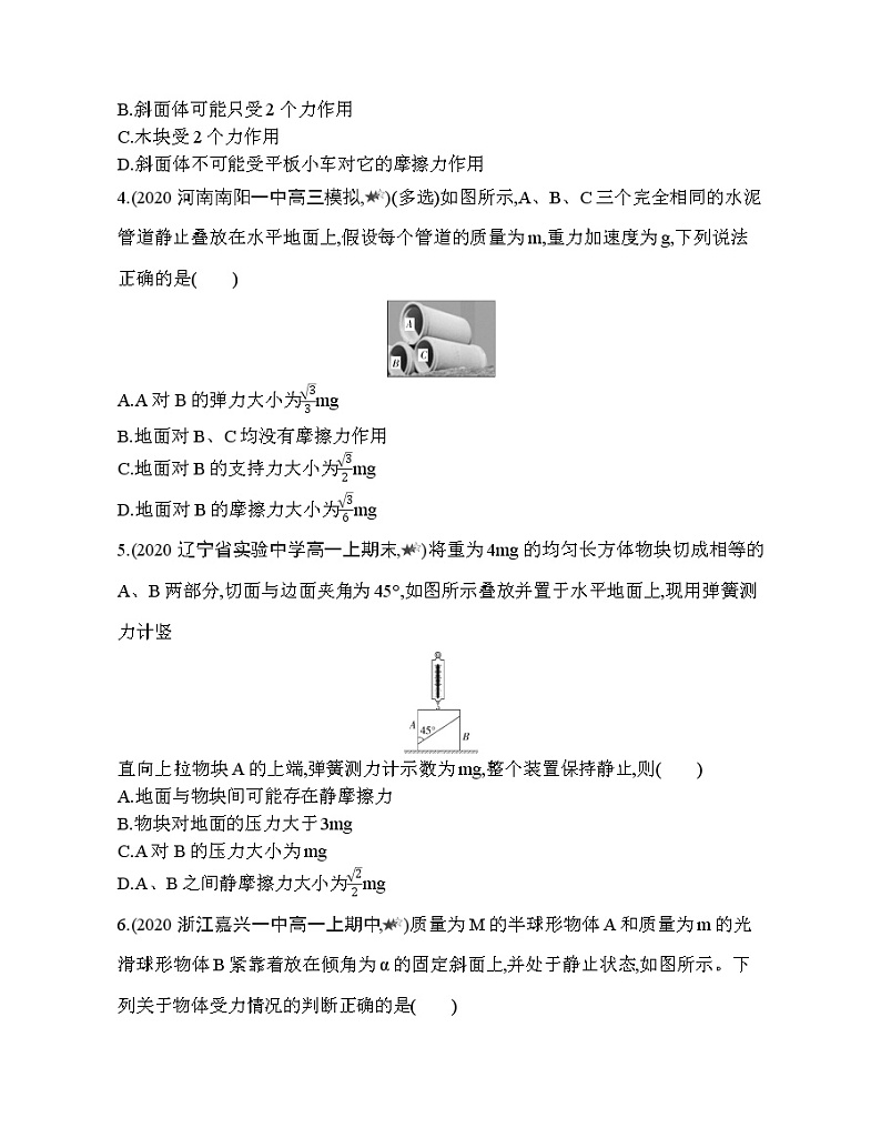 26-专题强化练4　整体法与隔离法02