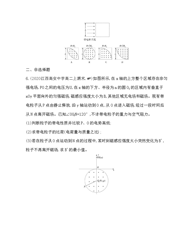 专题强化练1　带电粒子在有界匀强磁场中的运动03