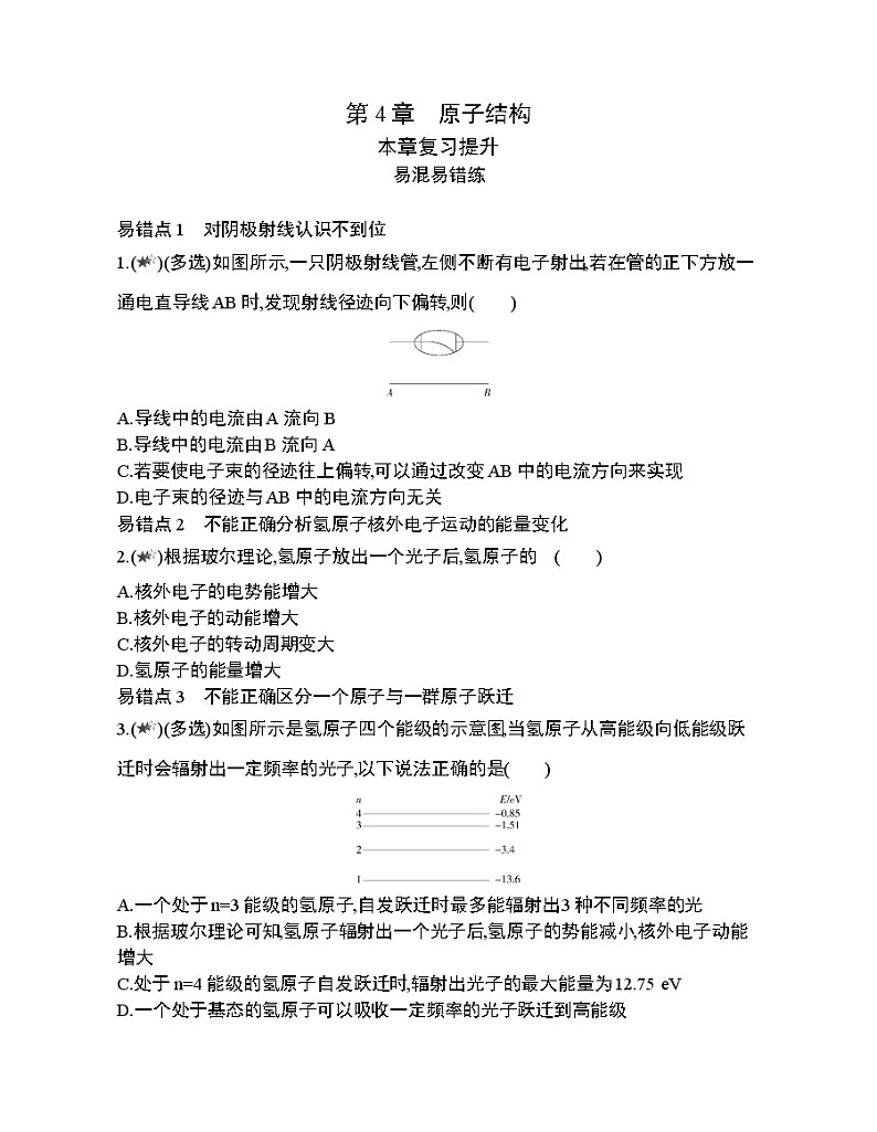 第4章　原子结构复习提升第1页
