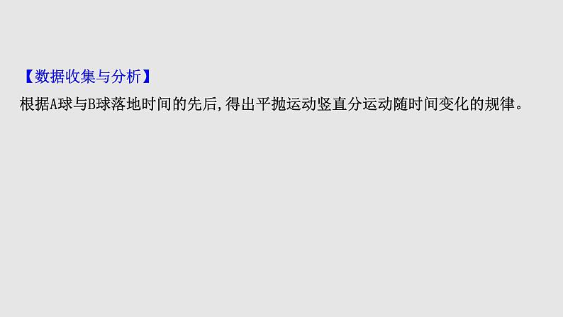 2020-2021学年高中物理（浙江）人教版必修第二册课件：5.3 实验：探究平抛运动的特点51张PPT06