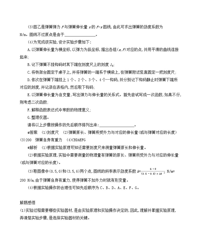 实验：探究弹簧弹力与形变量的关系学案03