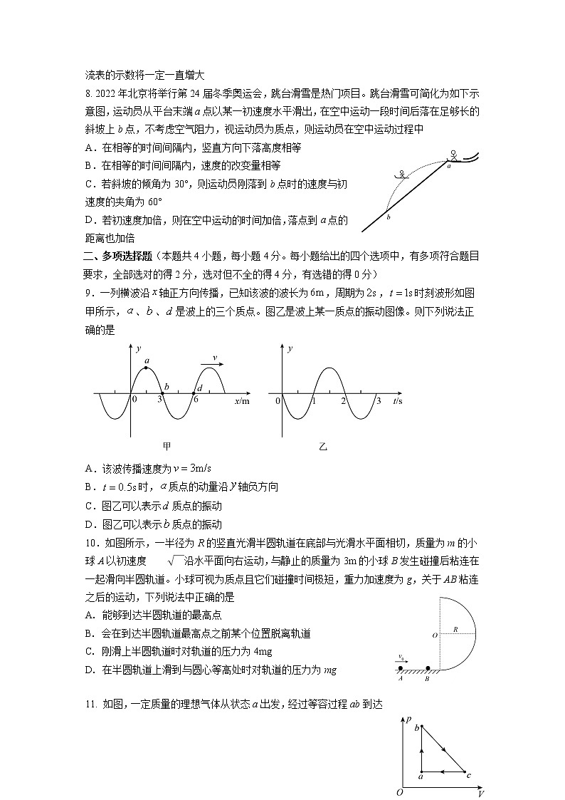 2020-2021学年河北省衡水市第十四中学高二下学期期末考试物理试题 Word版03