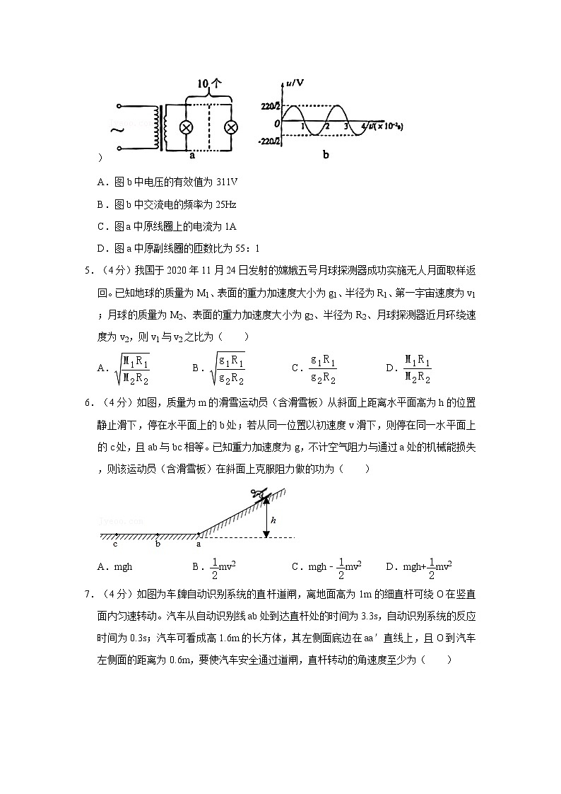 2021年广东省广州市高考物理综合测试试卷（一）（一模）02