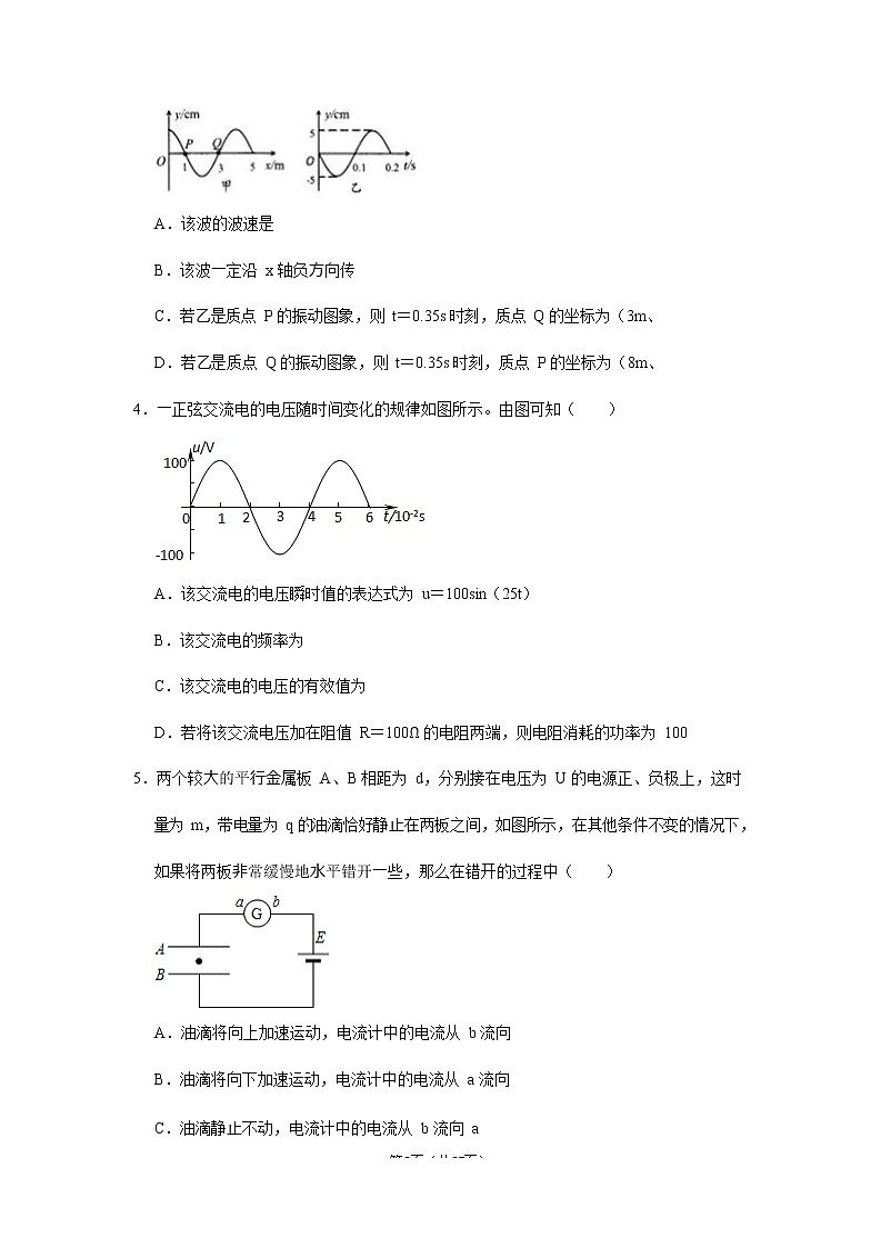 天津市河西区2021届高三一模物理试卷（含答案）02