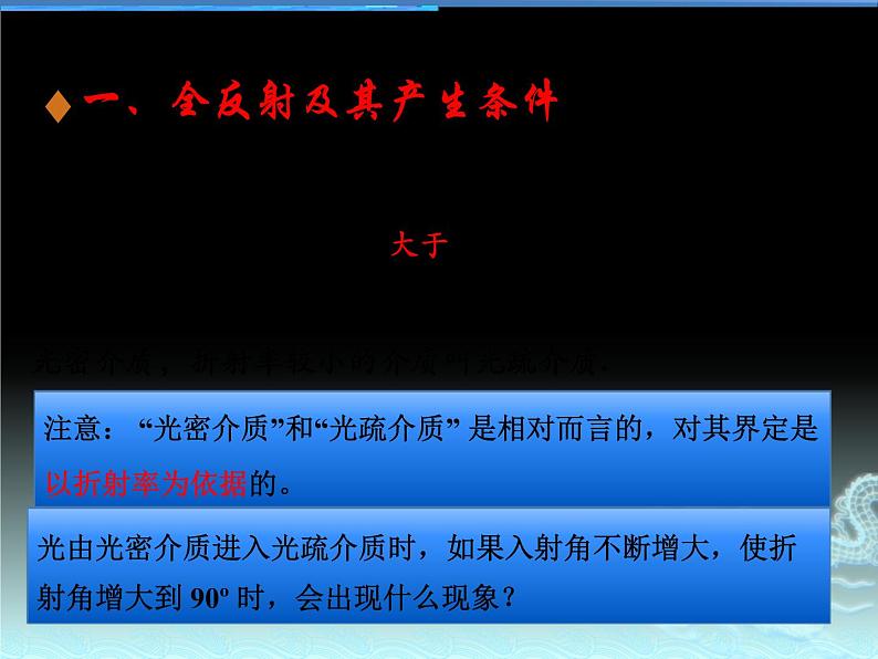 4.3 光的全反射 课件-2021-2022学年鲁科版（2019）高中物理选择性必修第一册04