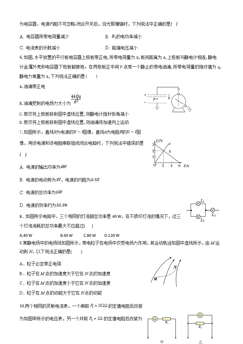 新疆昌吉州2021-2022学年高二上学期期中质量检测物理【试卷+答案】第2页