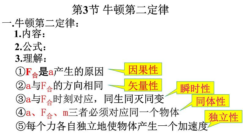 4.3  牛顿第二定律 课件—2021-2022学年高一上学期物理人教版（2019）必修第一册04