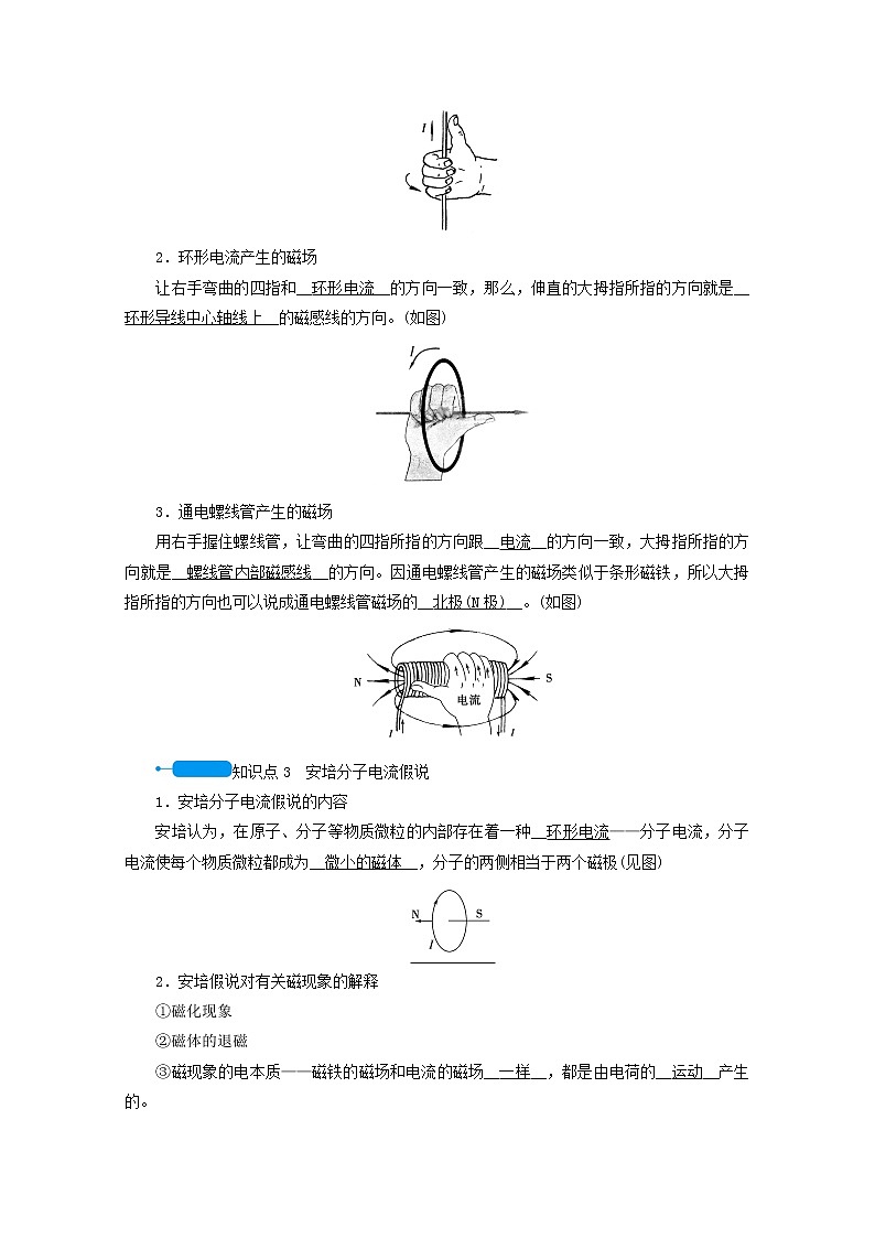 2020_2021学年高中物理第三章磁场3几种常见的磁场学案新人教版选修3_1202009041147第2页