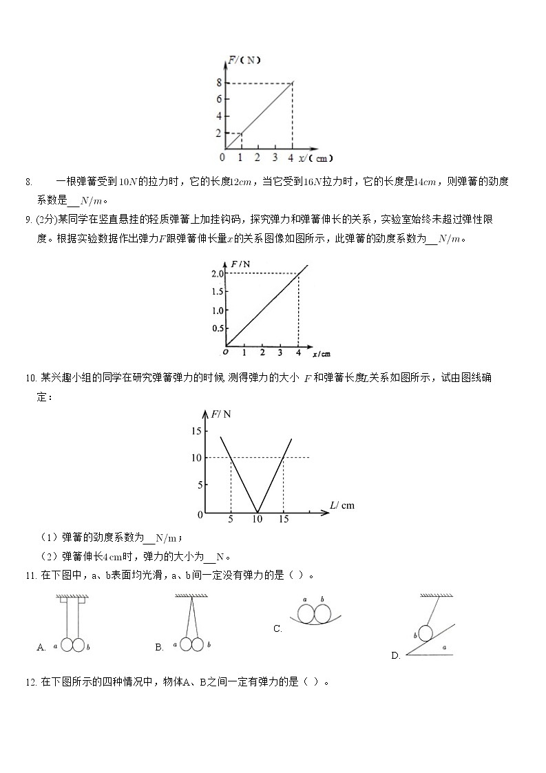 相互作用重点难点易错点高频必刷高分考点经典题——弹力第2页