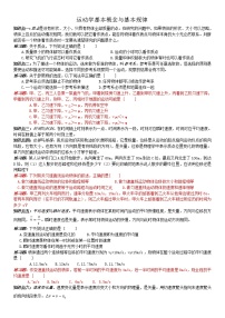 运动学基本概念与基本规律练习题