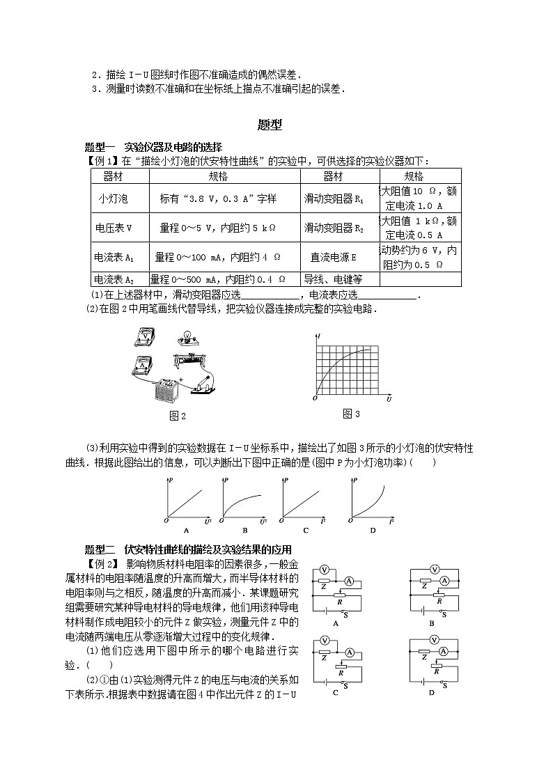 电学实验重点难点易错点高频必刷高分考点经典题——描绘小灯泡的伏安特性曲线02
