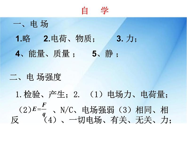 [名校联盟]广东省佛山市顺德区均安中学高二物理粤教版选修3-1《13电场强度 1》课件第4页