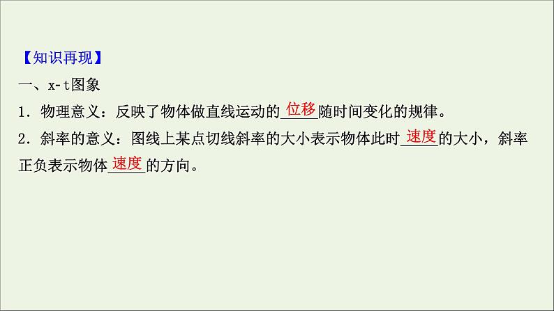 2022版高考物理一轮复习第一章运动的描述匀变速直线运动的研究第3讲运动图象追及相遇问题课件苏教版03