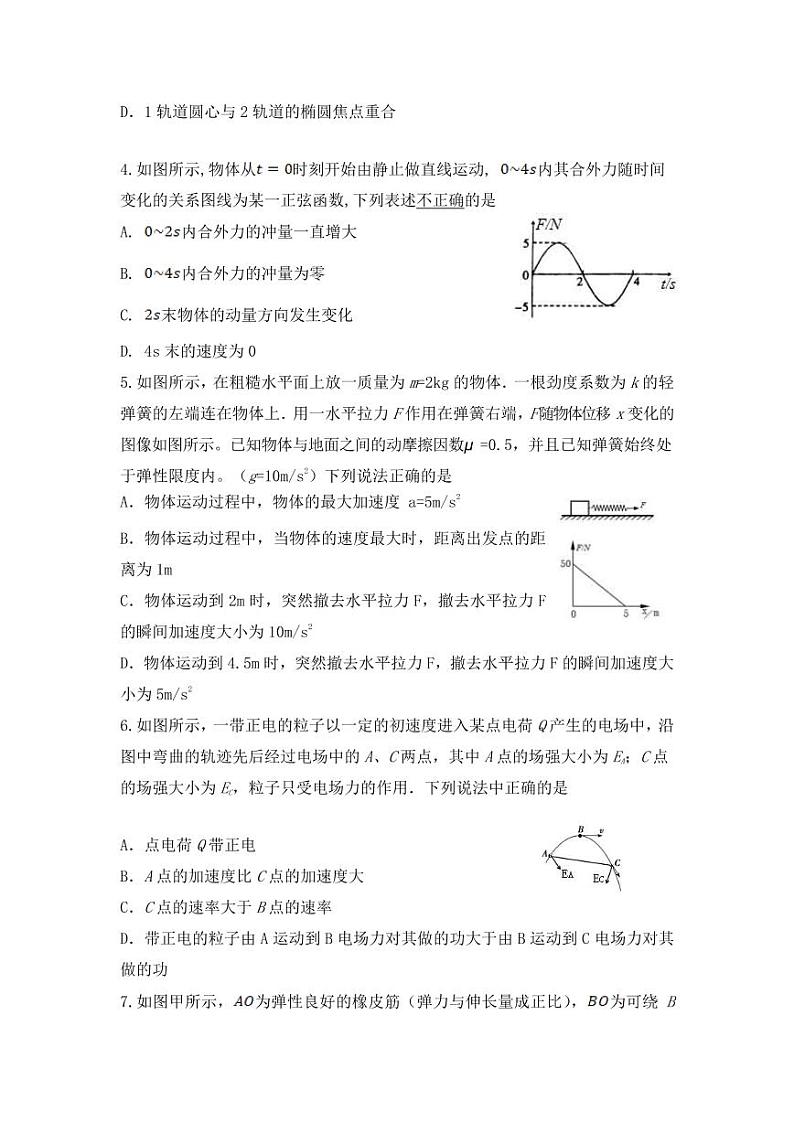 2022届辽宁省六校高三上学期期中联考物理试卷（PDF版含答案）第2页