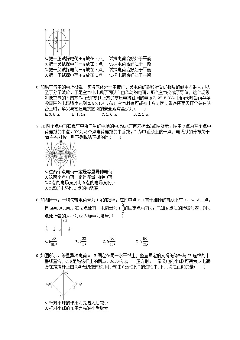 2022年高考物理一轮考点跟踪练习23《电场力的性质》（含详解）02