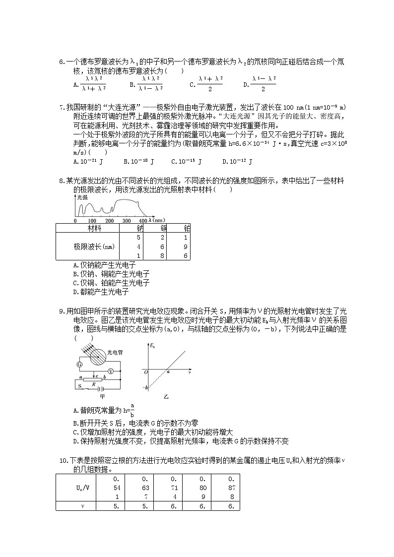 2022年高考物理一轮考点跟踪练习42《波粒二象性》（含详解）02