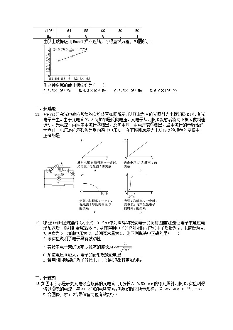 2022年高考物理一轮考点跟踪练习42《波粒二象性》（含详解）03