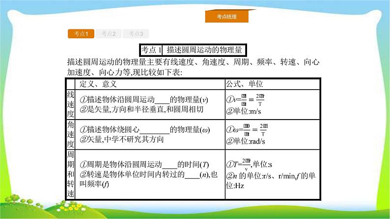 人教版高考物理总复习4.3圆周运动课件PPT02