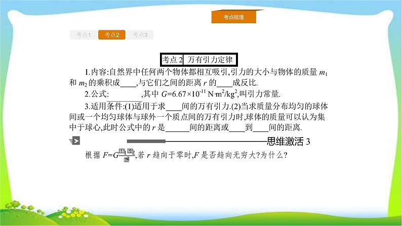 人教版高考物理总复习4.4万有引力天体运动课件PPT第4页