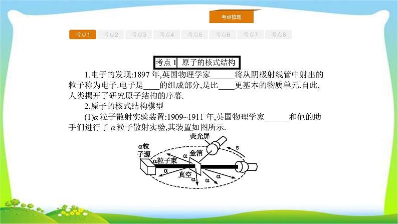 人教版高考物理总复习选修3-5.2.2原子结构、原子核能课件PPT02