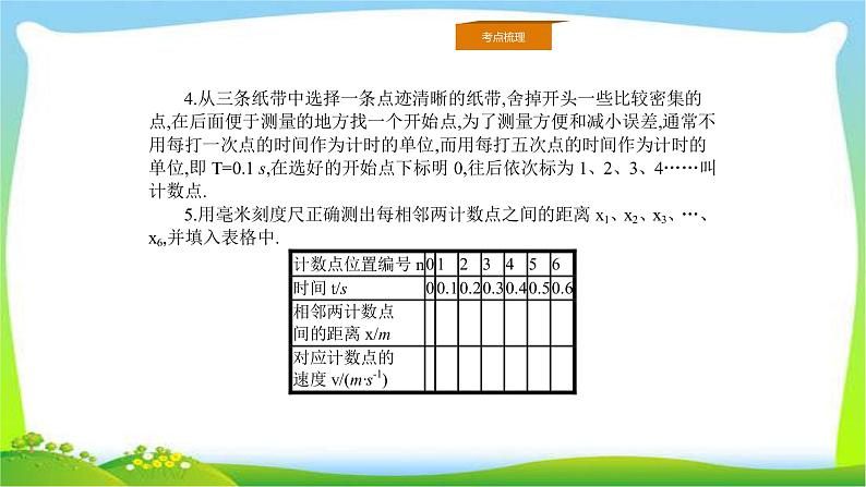 人教版高考物理总复习1.4实验研究匀变速直线运动课件PPT06