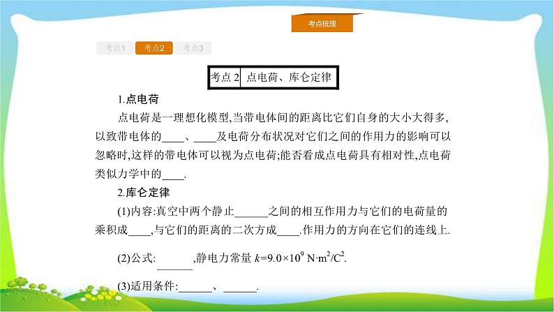 人教版高考物理总复习6.1库仑定律电场强度课件PPT第6页